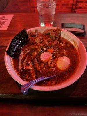 Spicy Shoyu Pork Ramen.