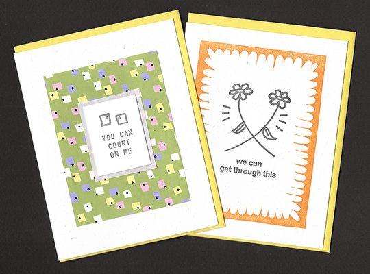 Two popular friendship cards to provide support and encouragement to loved ones.