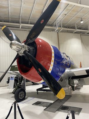 This baby, P-47, could take a punch as well as hand out a powerful punch.