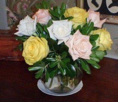 Here is a picture of the arrangement that was sent. I mean really!