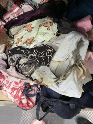 Burned clothing