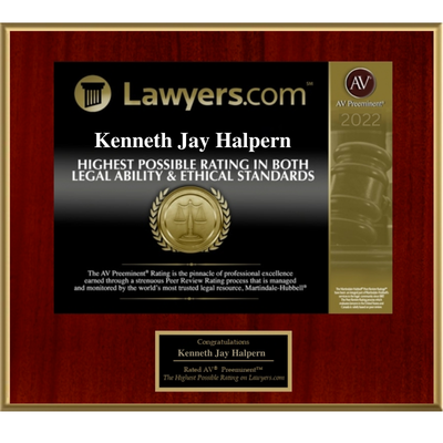 Highest Rating on Legal Ability and Ethical Standards