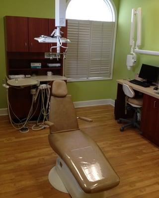 An examination station of Eaton Pediatric Dentistry in Decatur, GA