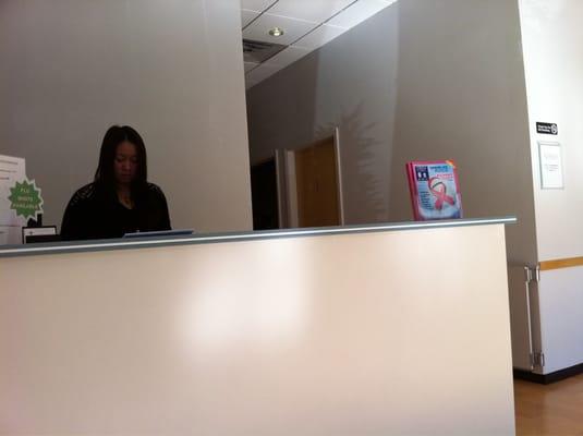 Friendly and eager  receptionist