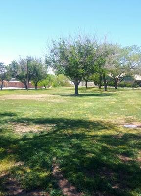 This area is used frequently as practice grounds for children's athletic teams.