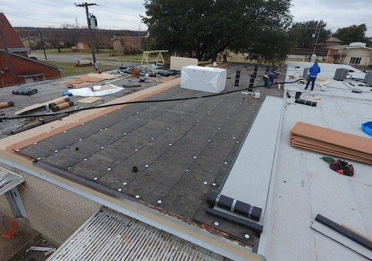 Torch Down Mod-Bit Flat Roof in Dallas