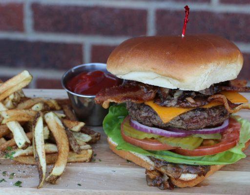 Maple Bacon Short Rib Burger