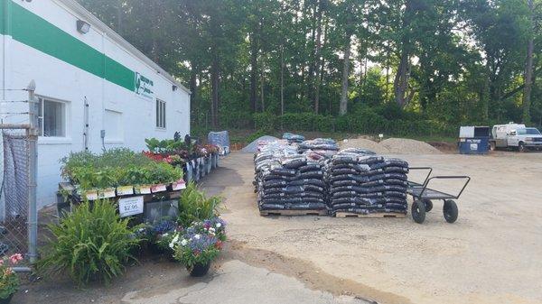 Bag Mulch and Rock