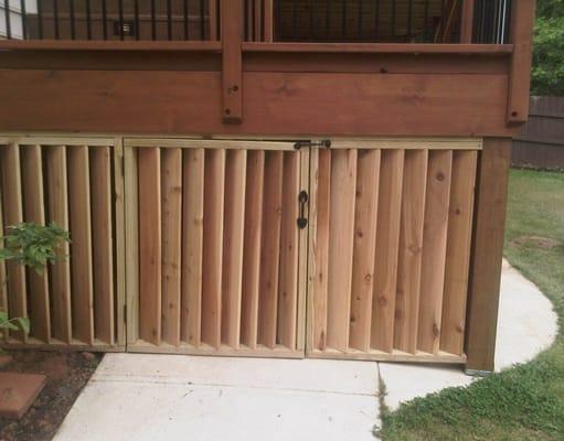 Louvered Fence Gate-custom