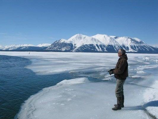 Atlin Lake B.C. in spring...pics of mattresses  get boring after a while.