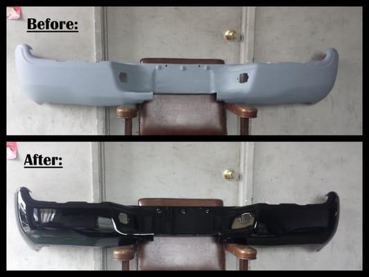 2012 Toyota Tacoma Rear Bumper Painted Black