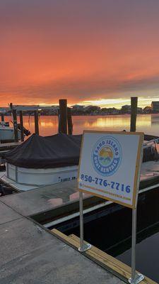 Sand Island Boat at the marina