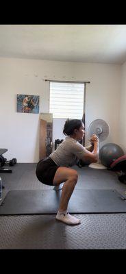 Deep squat pulses