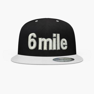 Wholesale 6-mile logo 2-colors flat caps