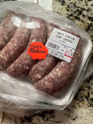 Sweet Italian sausage- discounted