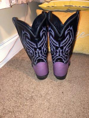 Cute purple cowgirl boots