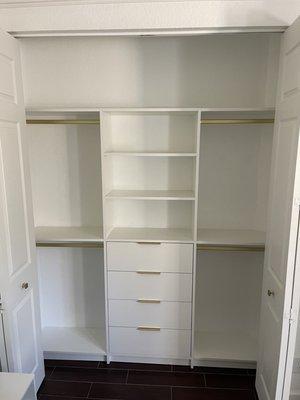 Closet designed and installed by our team!