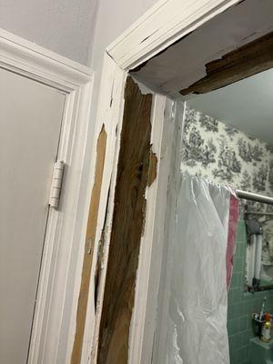 All the wood work in Moms home is ruined including all her doors won't shut. shame on Canadys.