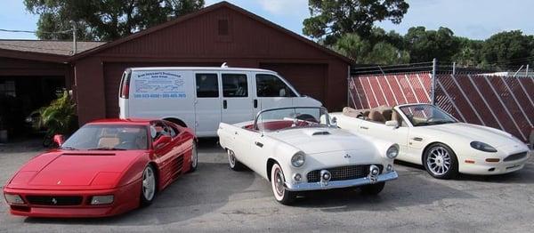 My work truck and a few cars that have been done by Professional Auto Detailing.