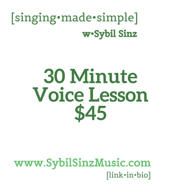 Book your 30 Minute Voice Lesson Now:
https://sybilsinzmusic.com/ola/services/30-minute-voice-lesson