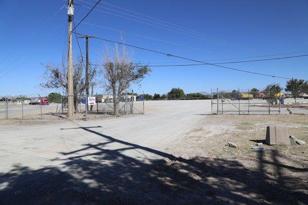 Entrance gate to the El Paso terminal.