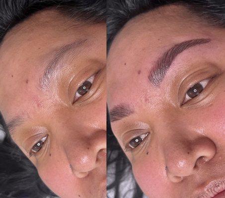 Brow Lamination, Shape, and Stain