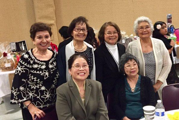 With Sister Luz Manrique with sisters of Divine Mercy attended the well organized the fund raising for the Philippines