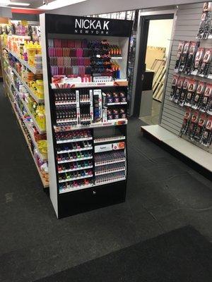 New make up display.