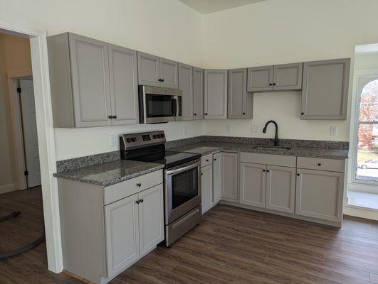 Kitchen cabinetry installation.