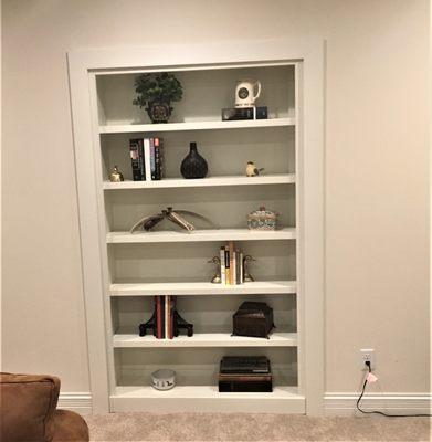 Bookshelf with hidden room