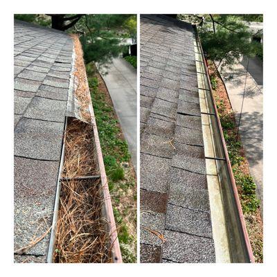 Gutter cleaning.