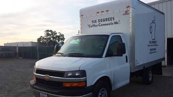 One of our delivery vehicles ready to get out and hit the road.