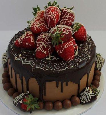 Chocolate and Strawberry Cake