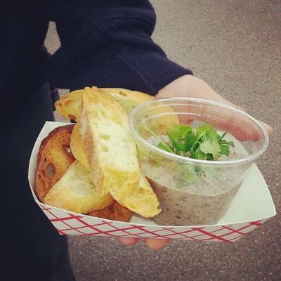 Black Market Food Truck's Black Bean and Corn Hummus! Yummus!