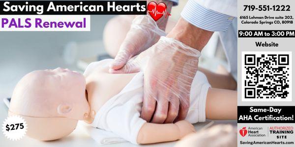 Check out our PALS Renewal Class!
 
 https://savingamericanhearts.com/aha-pals-renewal