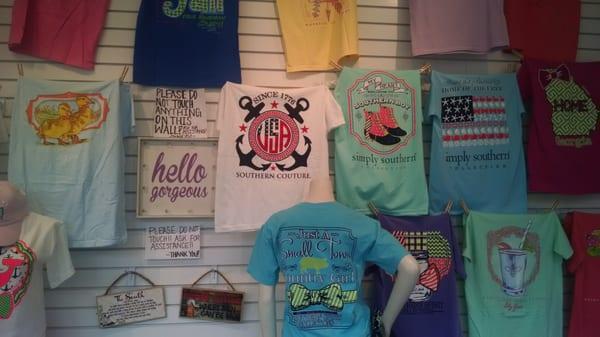 Southern themed tees.