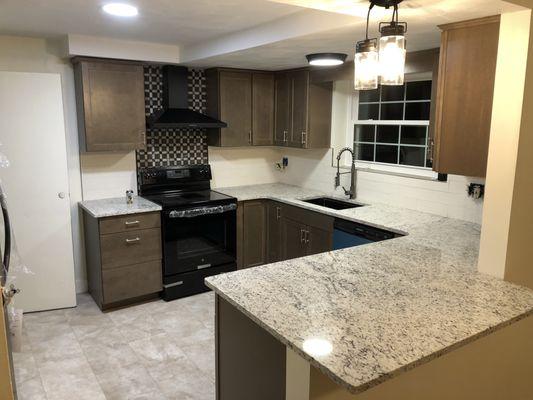 Completed kitchen in McCandless