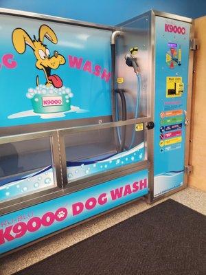 Wash your dog while you wash your laundry