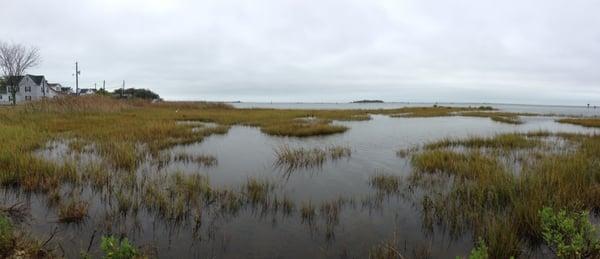 View of the salt marsh at Smith Island in Ewell MD. A wonderful getaway that takes you back in time.