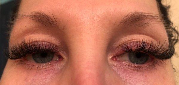 Shelby is the lash master! I asked for big, bold and bodacious lash extensions and got exactly that and more! She surpassed my expectations