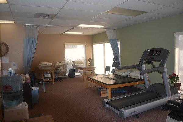 Part of our physical therapy gym