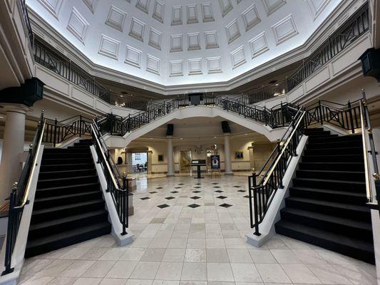 Look how beautiful the stairways are.