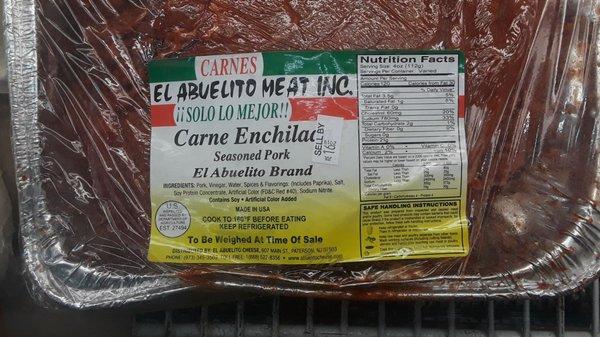 El Abuelito Meat Inc. Carne Enchilada / El Abuelito Meat Inc. Seasoned Pork