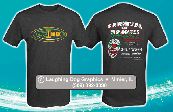 VIP Prize winner tee designed by Laughing Dog Graphics