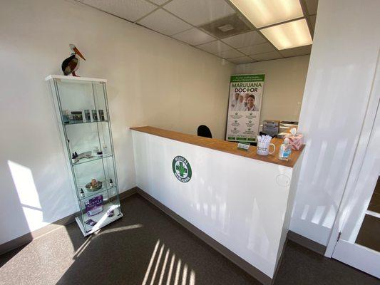 Marijuana Doctor Jacksonville Beach front desk