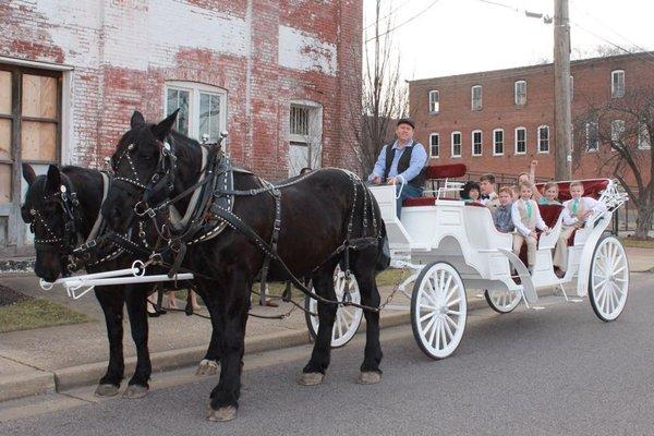 Take a carriage ride after your wedding.