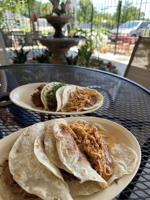 Tacos on the patio