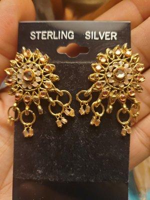 One of the pairs of earrings purchased.