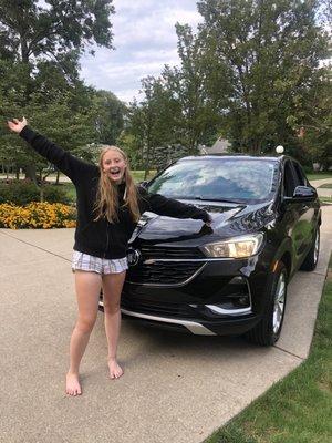 She loves the new car. Thanks again