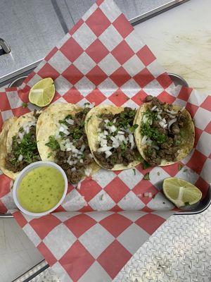 Street tacos Angus Beef Fajita!